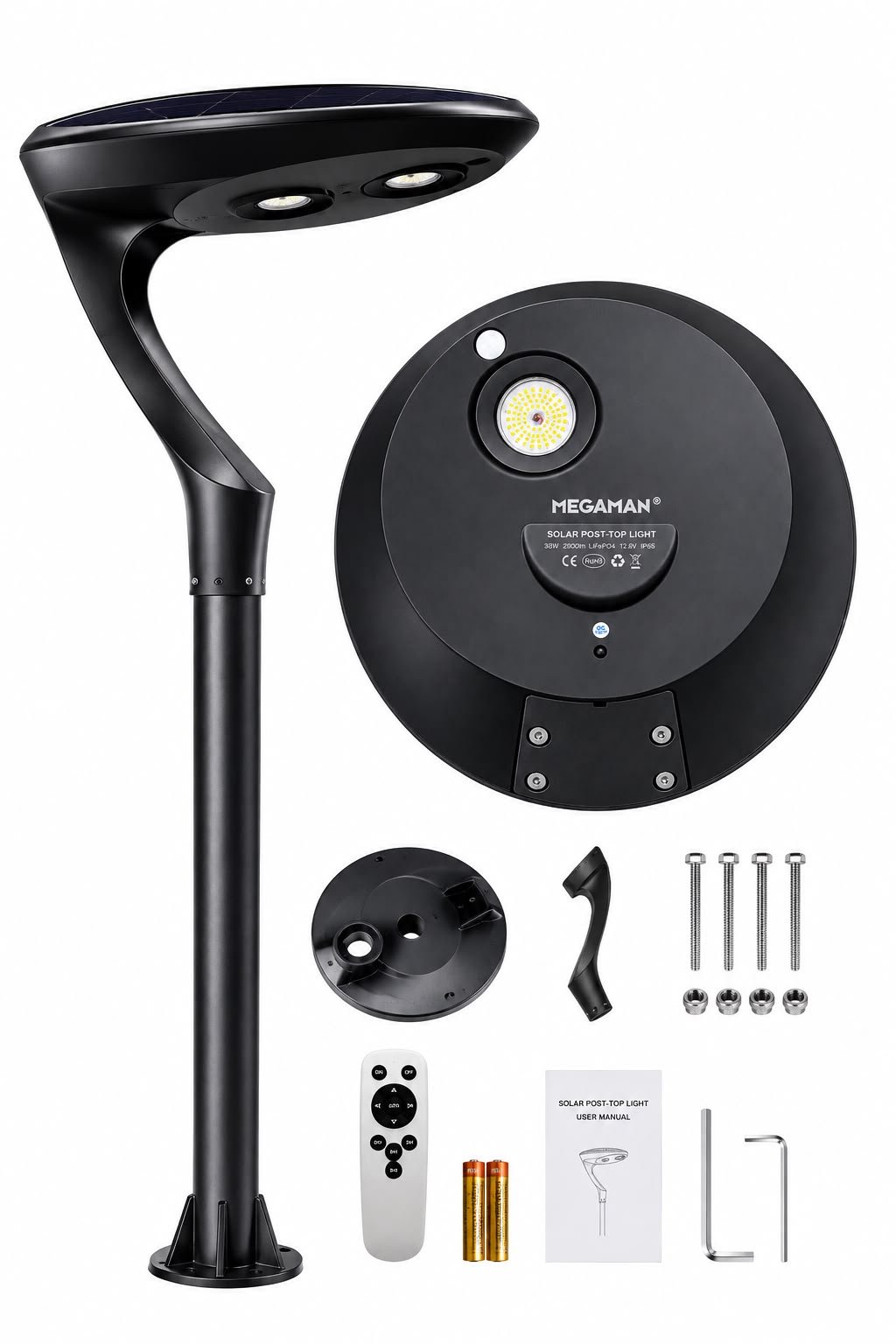 Solar Post Top Light